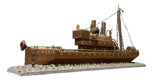 Large Folk Art Steam Ship, 1920s