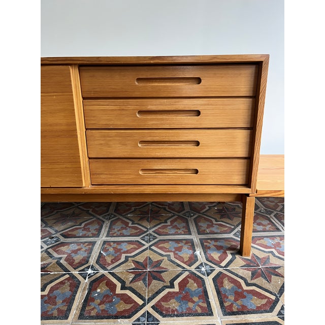 Wood Vintage Sideboard in Pine, Germany, 1970s For Sale - Image 7 of 15