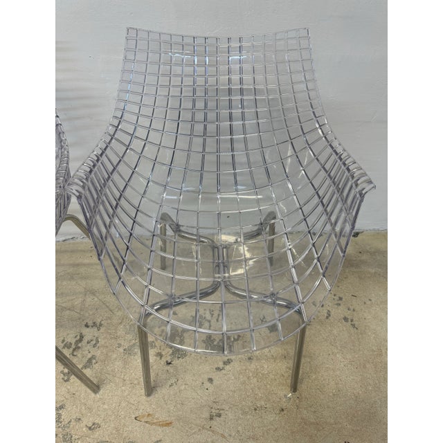 Christophe Pillet “Meridiana” Transparent Dining Chairs for Dríade - Set of Four For Sale - Image 10 of 12