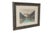 Vintage Lithograph print depicting Lake Louise in Alberta, Canada. It is a scenic mountain view featuring the Victoria...
