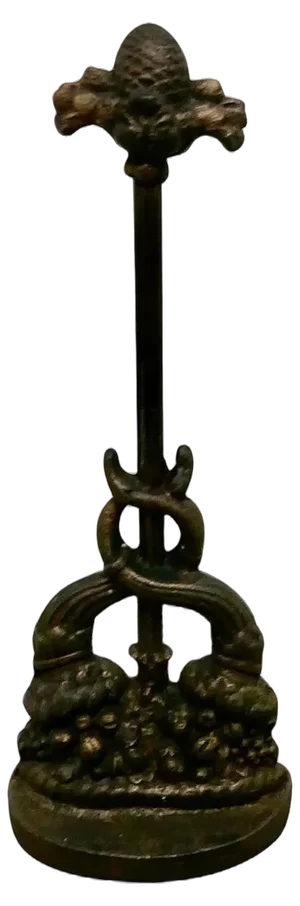 19th Century Cast Iron Door Stop by the Baldwin Foundry, 1880s