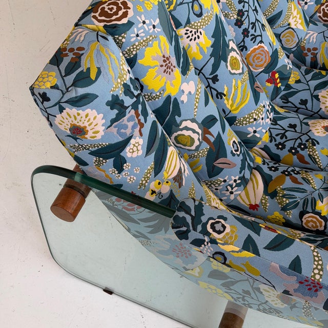 1970s Glass Sofa Attributed to Adrian Pearsall for Craft Associates For Sale - Image 12 of 12