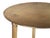 Mid-Century Modern Industrialist Two Tiered Brass Accent Table For Sale - Image 3 of 7