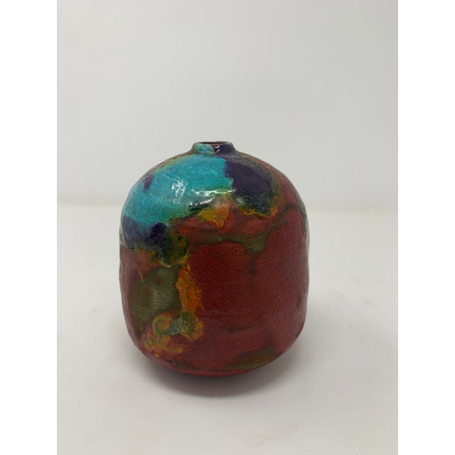 Mid-Century Modern Mid 20th Century Colorful Ceramic Bud Vase For Sale - Image 3 of 11
