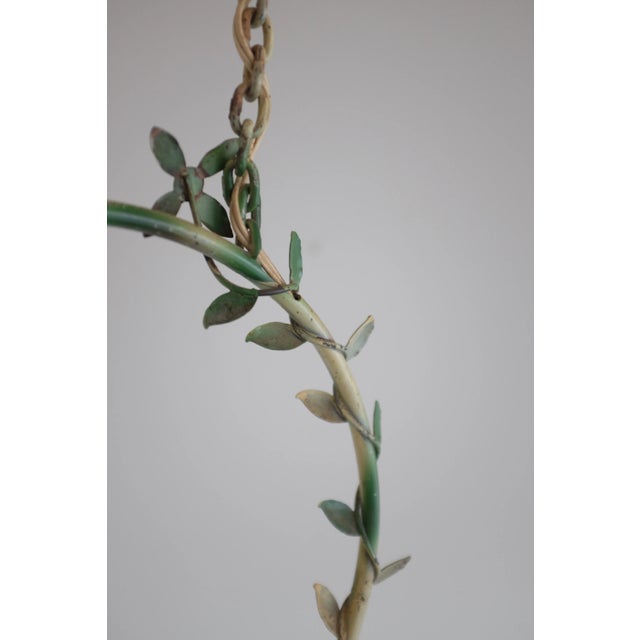 1950s Half Moon Leaf Decorated Outdoor Pendant For Sale In New York - Image 6 of 8