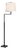 Suzanne Kasler by Visual Comfort Signature Greer Adjustable Bridge Floor Lamp in Bronze with Linen Shade For Sale