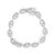 Adorn yourself with the exquisite beauty of this 14K White Gold Diamond Link Bracelet. The bracelet features 360 natural...