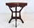 Antique Aesthetic Movement Victorian Carved Mahogany Marble Top Parlor Side Table For Sale - Image 4 of 9