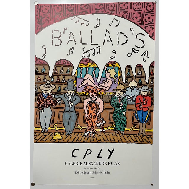 Ballads Galerie Alexandre Iolas Poster by William N. Copley (CPLY) New-York, Geneve, Milan, Paris 196, Boulevard Saint-...