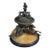 19th Century Italian Grand Tour Sienna Marble & Patinated Bronze Inkwell With Seahorses For Sale