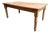 Vintage English Pine Farmhouse Dining Table Refectory Country Kitchen Island For Sale