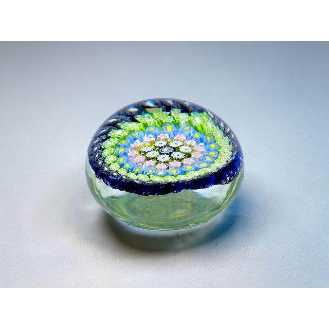 Murano Glass Paperweight with Millefiori Murrine from La Murrina Glassworks, 1980s For Sale - Image 4 of 7