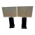 Pair of Contemporary Rectangular Lamps With Rectangular Shades in the Style of Restoration Hardware, Set of Two For Sale