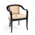 Edward Wormley for Dunbar Style Mid Century Cane and Black Lacquer Lounge Chair For Sale - Image 9 of 9