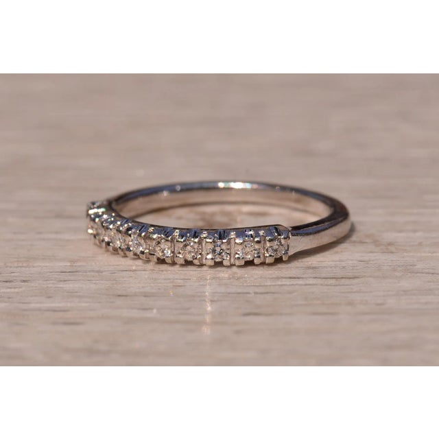 1990s The South Fork: White Gold Stackable Band Set with Natural Diamonds For Sale - Image 5 of 11