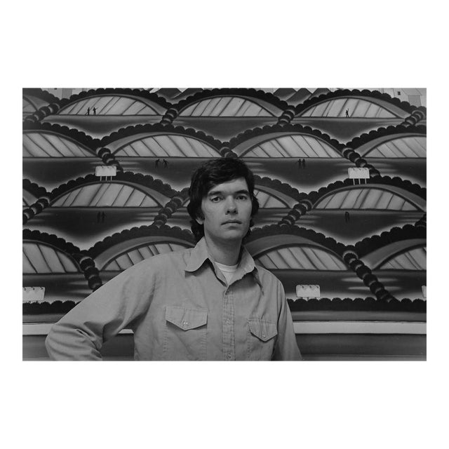 1970s Roger Brown Portrait by Mary Baber For Sale