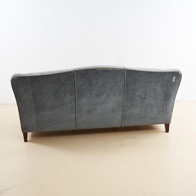 Gray Vintage Gray Velvet Sofa For Sale - Image 8 of 9