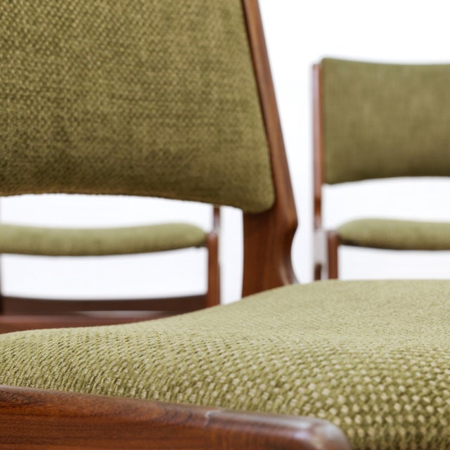 Set of Six Danish Modern Dining Chairs by Dyrlund Furniture For Sale - Image 11 of 12