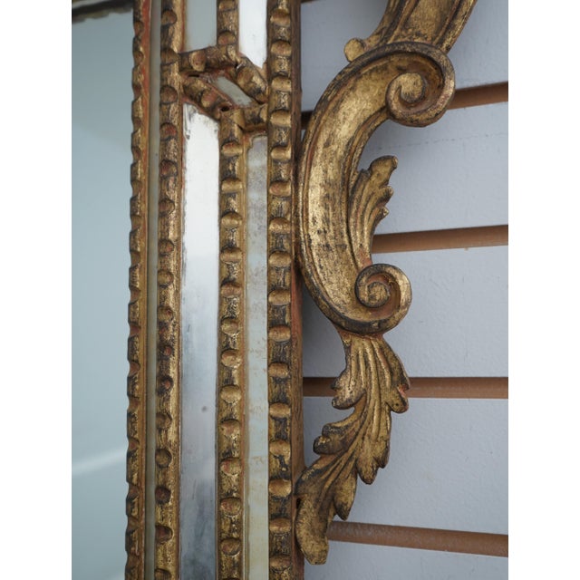 Traditional Vintage Venetian Giltwood Frame Mirror For Sale - Image 3 of 12