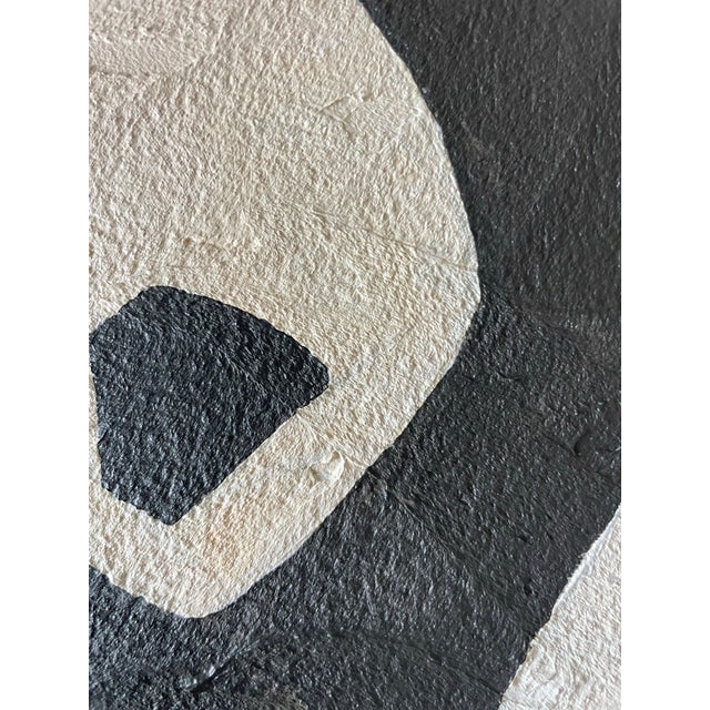 Contemporary 2025 "Paura" Abstract Minimalist Painting on Canvas by Artist r.k. Red For Sale - Image 3 of 4