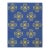 6x8 Blue Handwoven Wool Stylized Clover Motif Geometric Modern Carpet Rug For Sale