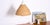 Vintage Pendant Light in Glass & Rattan For Sale - Image 6 of 7
