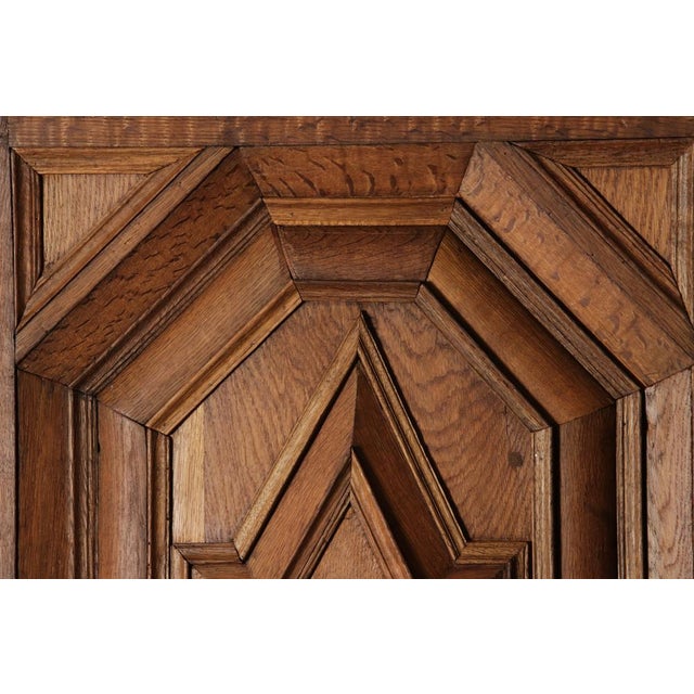 Brown Antique Baroque Cabinet in Oak, 1700 For Sale - Image 8 of 18