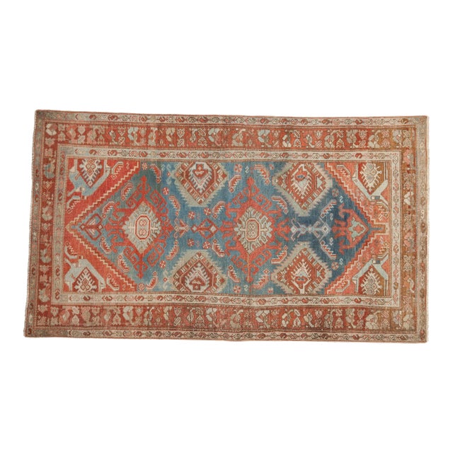Vintage Distressed Hamadan Rug - 3'5" x 5'11" For Sale