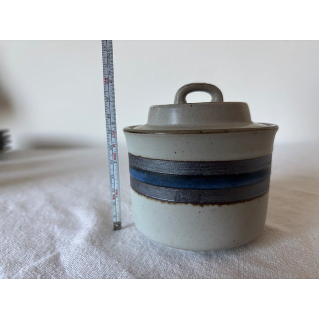 Ceramic 1970s Otagiri Horizon Stoneware Creamer and Sugar Bowl Set- 2 Pieces For Sale - Image 7 of 8