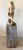 Vintage Marble Pillar Custom Accent/Side/Plant Table Gray, Salmon, Cream Marble. For Sale - Image 10 of 12