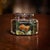 Vintage mid 20th Century Dunhill Aquarium table lighter. Crafted in a curved rectangular shape with silver-plated mounts,...