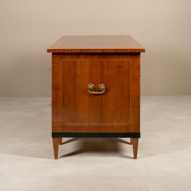Biedermeier Desk in Walnut Veneer, 1830 For Sale - Image 14 of 15
