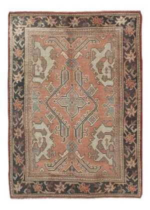 Keivan Woven Arts, F-0912, Early 20th Century Antique Turkish Oushak Rug - 5′3″ × 7′10″