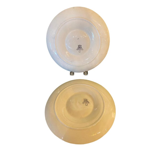 Gien Antique French Artichoke Plate For Sale - Image 4 of 6