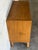 Oak 3 Drawer Dresser Chest With Brass Pulls Mid-Century Modern 1960s For Sale - Image 4 of 11