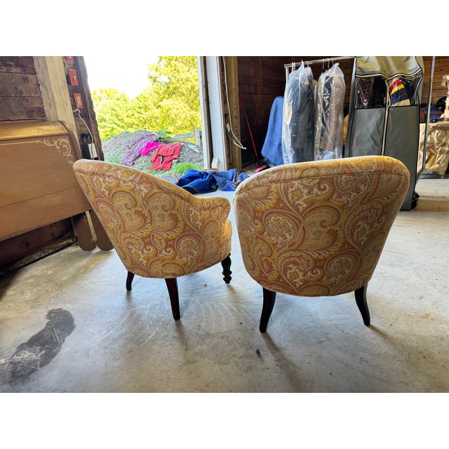 Late 19th Century Antique French Tufted Crapaud Club Chairs - A Pair For Sale - Image 5 of 8