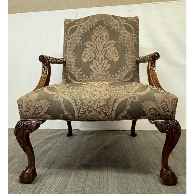 Southwood Furniture Connoisseur Collection Gainsborough-Style Lounge Chair For Sale In San Francisco - Image 6 of 12