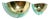 Vintage Half Moon Wall Lights, 1980s, Set of 2 For Sale