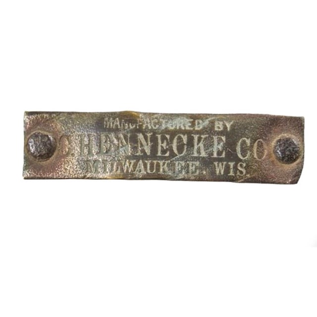 Hannecke Company Green Iron Garden Bench For Sale - Image 4 of 9