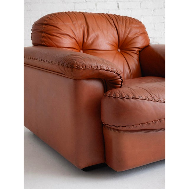 Brown Vavassori "Original Arizona" Lounge Chair in Cognac Leather For Sale - Image 8 of 13