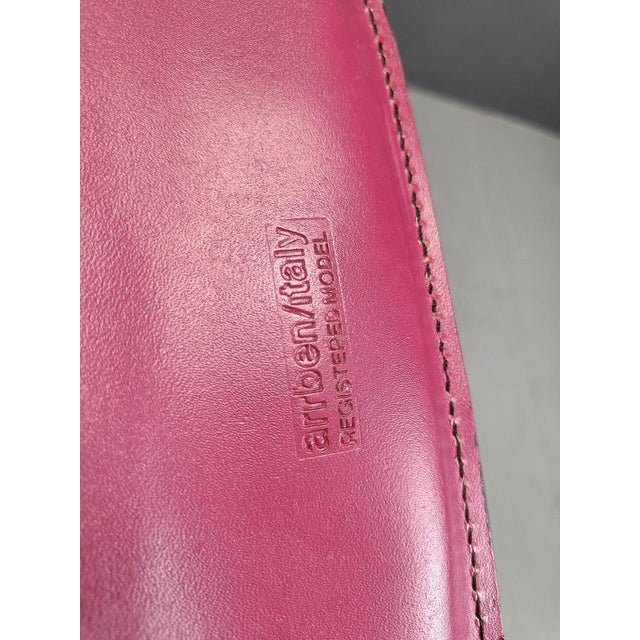 Vintage Pink Linda Dining Chairs from Arrben, 1980s, Set of 4 For Sale - Image 12 of 13