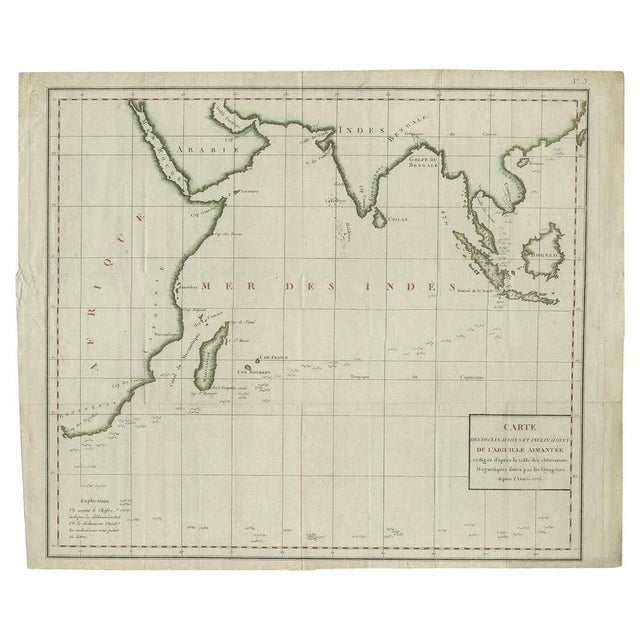 Map of Indian Ocean and Sumatra, 1783 For Sale - Image 3 of 6