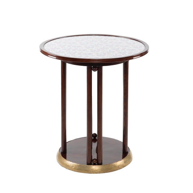 Wood Fledermaus Table by Josef Hoffmann and Gustav Siegel for J. & J. Kohn, 1906 For Sale - Image 7 of 9