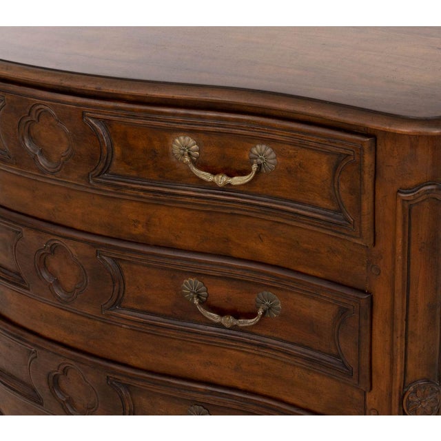 Brown Louis XVI Style Walnut Chest of Drawers For Sale - Image 8 of 11