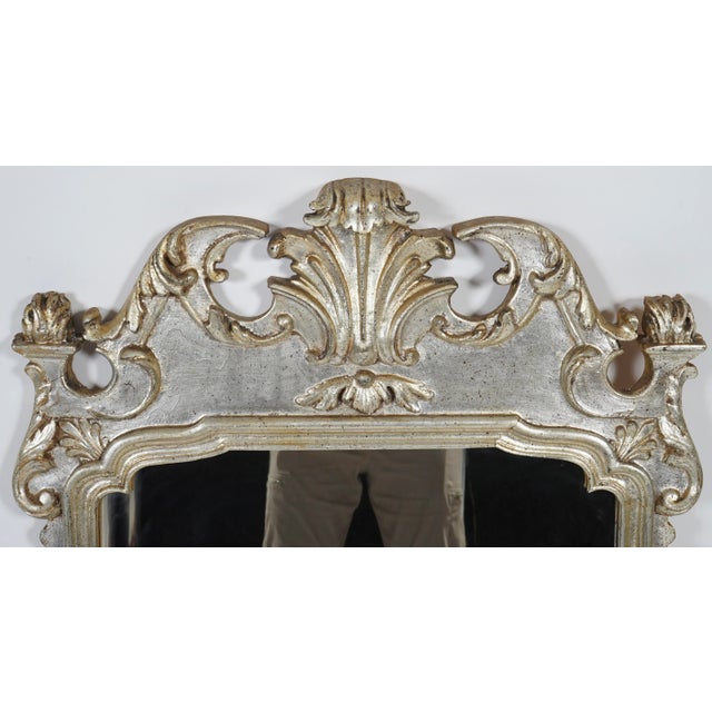 Vintage Italian Rococo Style Wall Mirror For Sale In Miami - Image 6 of 10