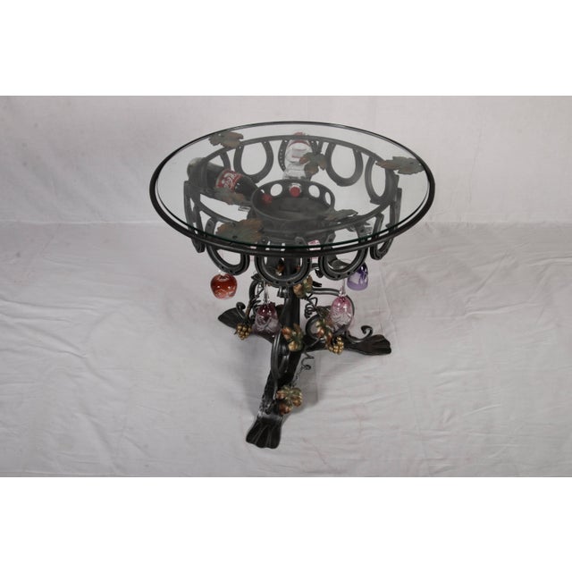 Wine Table in Wrought Iron, 1980 For Sale - Image 9 of 17