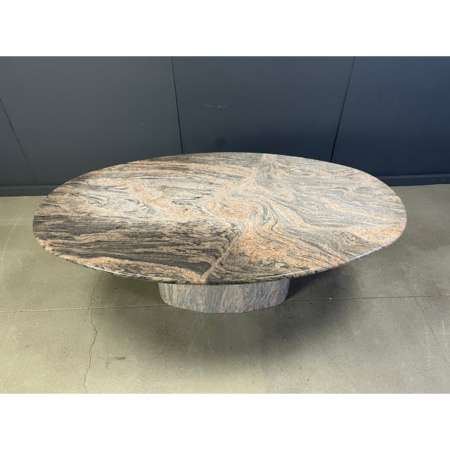Vintage Oval Granite Dining Table, 1970s For Sale - Image 11 of 13