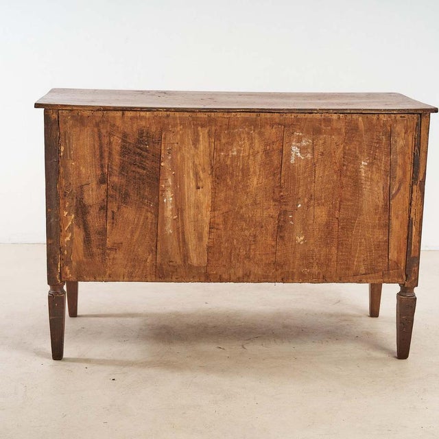 Louis XVI Commode with Drawers in Walnut and Cherry For Sale - Image 9 of 11