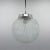 Mid-Century Modern Mid-Century Czechoslovakian Clear Glass Ball Pendant Light, 1970s For Sale - Image 3 of 10