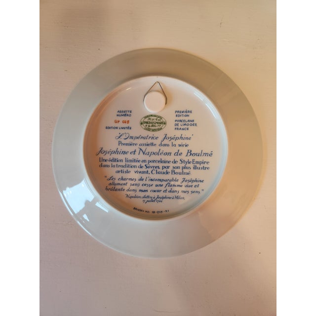 This is a vintage D'Arceau-Limoges collector's plate, titled "L'Imperatrice Josephine," the first issue in the Josephine...